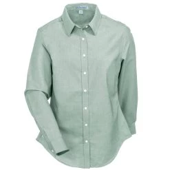Port Authority Shirts: Women's L658 GRN SuperPro Green Oxford Shirt 7 Port Authority Shirts: Women's L658 GRN SuperPro Green Oxford Shirt -Work Clothes Discount Store port authority l658 grn f 01