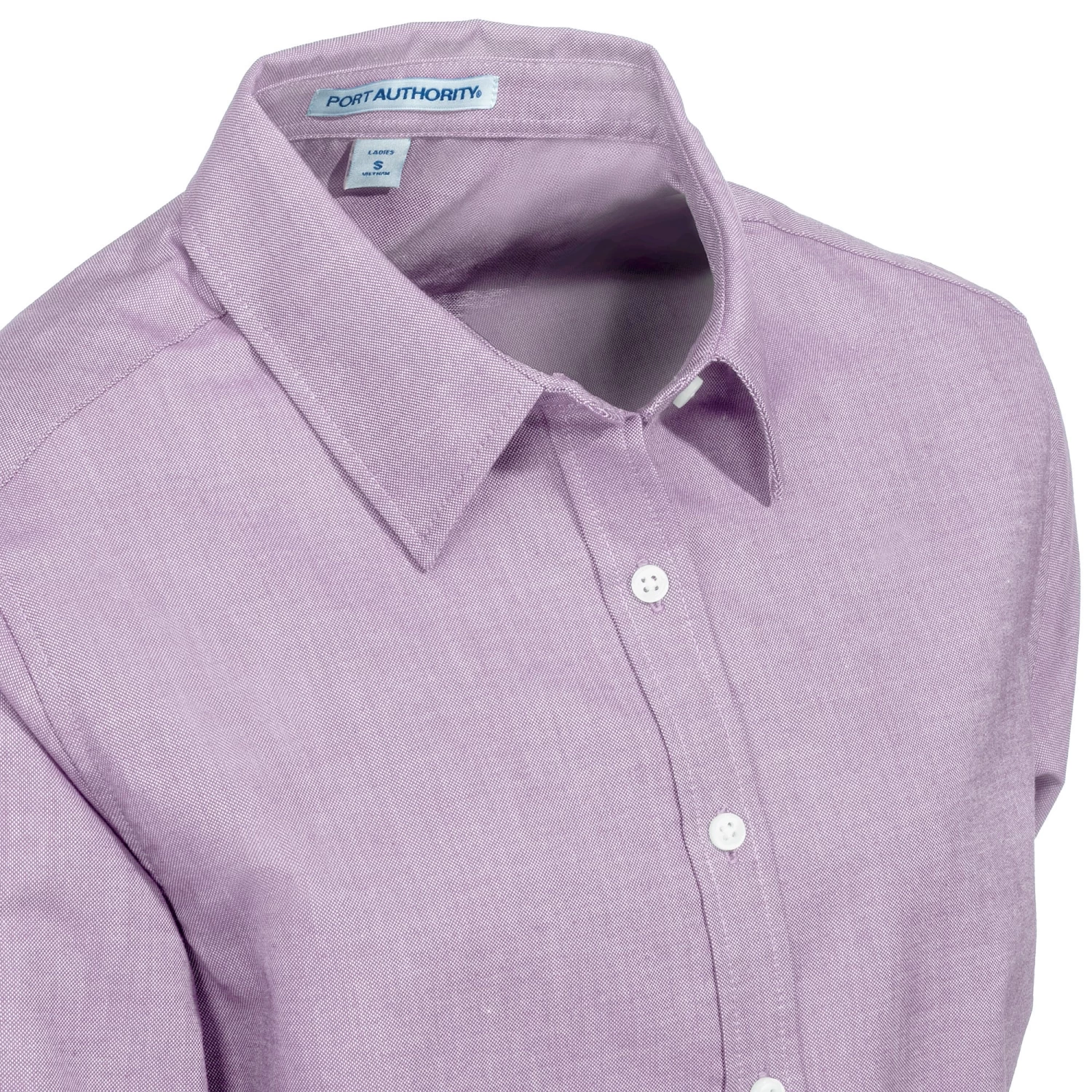 Port Authority Shirts: Women's L658 SPL Soft Purple SuperPro Long-Sleeve Oxford Shirt 4 Port Authority Shirts: Women's L658 SPL Soft Purple SuperPro Long-Sleeve Oxford Shirt - Image 2