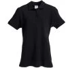 Port & Company Shirts: Women's Jet Black LKP1500 JBK Ring Spun Polo Shirt