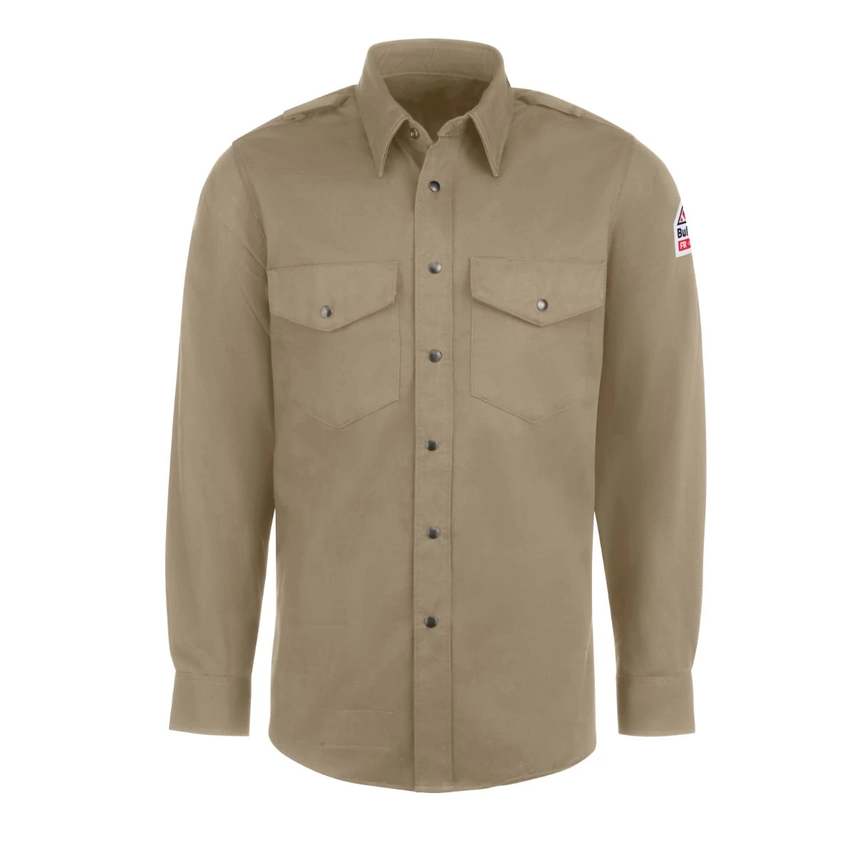 Bulwark Shirts: Men's SES2 TN Flame-Resistant Long Sleeve Tan Work Shirt 3 Bulwark Shirts: Men's SES2 TN Flame-Resistant Long Sleeve Tan Work Shirt