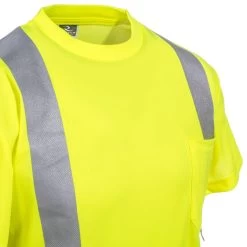 Radians Shirts: Unisex ST11 2PGS High Visibility Green Safety Mesh Shirt -Work Clothes Discount Store radians st11 2pgs cd 01
