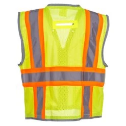 Radians Vests: Unisex High Visibility SV6H G Green ANSI Class 2 Pocketed Vest