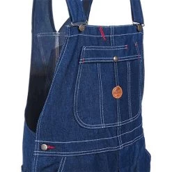 Red Kap Overalls: Men's BD10 DN Cotton Denim Bib Overalls -Work Clothes Discount Store red kap bd10 dn fd 01