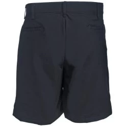 Red Kap Shorts: Men's PT26 BK Black Plain Front Twill Shorts -Work Clothes Discount Store red kap pt26bko b 01