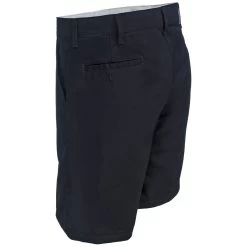 Red Kap Shorts: Men's PT26 BK Black Plain Front Twill Shorts -Work Clothes Discount Store red kap pt26bko l 01