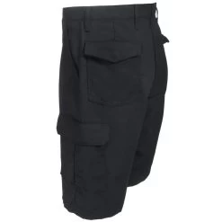 Red Kap Shorts: Men's PT66 BK Black Twill Cargo Shorts -Work Clothes Discount Store red kap pt66bk0 l 01