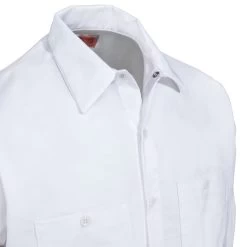 Red Kap Shirts: Men's SP14 WH White Long-Sleeve Industrial Work Shirt