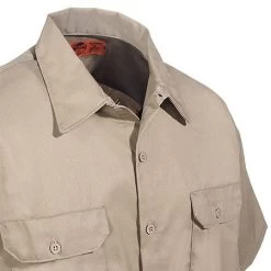 Red Kap Shirts: Men's Short Sleeve ST62 KH Twill Uniform Shirt