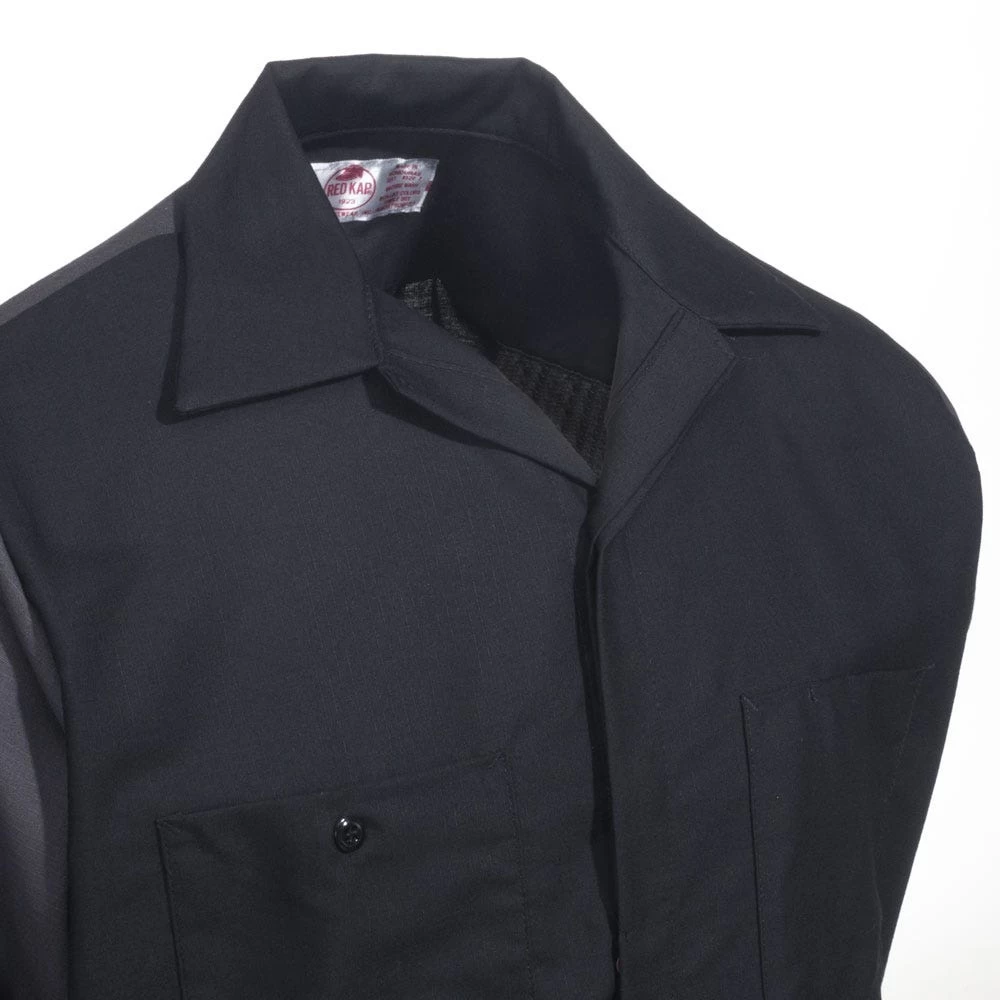 Red Kap Shirts: Men's Black SY10 BC Ripstop Long Sleeve Shirt 3 Red Kap Shirts: Men's Black SY10 BC Ripstop Long Sleeve Shirt