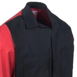 Red Kap Shirts: Men's SY10 BR Black & Red Ripstop Long Sleeve Shirt
