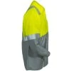 Red Kap Shirts: Men's SY14 YG Grey Colorblock High Vis Work Shirt -Work Clothes Discount Store red kap sy14yg2 r 01