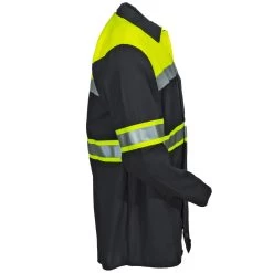 Red Kap Shirts: High Vis Colorblock SY70 YC Men's Charcoal Ripstop Button Down Shirt