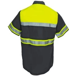 Red Kap Shirts: High Visibility Colorblock Men's SY80 YC Charcoal Button Down Shirt 7 Red Kap Shirts: High Visibility Colorblock Men's SY80 YC Charcoal Button Down Shirt -Work Clothes Discount Store red kap sy80yc2 b 01