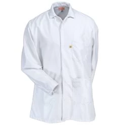 Red Kap Work Clothes: Men's KK26 WH White ESD 33-Inch Lab Jacket -Work Clothes Discount Store redkap kk26wh f 01
