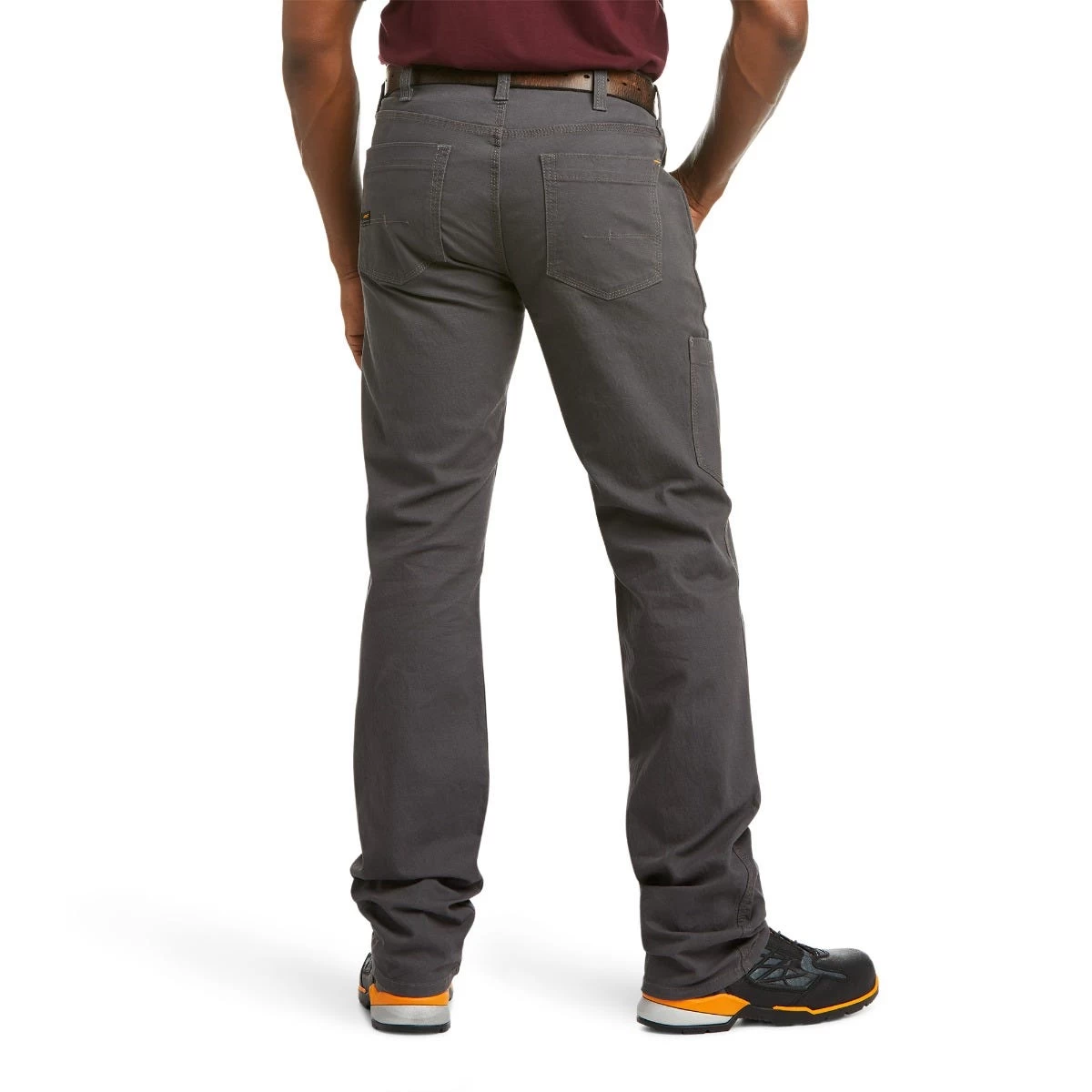 Ariat Rebar Pants: Men's 10030250 Rebar Grey Rebar M4 Low Rise DuraStretch Stackable Straight Leg Pant 4 Ariat Rebar Pants: Men's 10030250 Rebar Grey Rebar M4 Low Rise DuraStretch Stackable Straight Leg Pant - Image 2