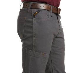 Ariat Rebar Pants: Men's 10030250 Rebar Grey Rebar M4 Low Rise DuraStretch Stackable Straight Leg Pant 8 Ariat Rebar Pants: Men's 10030250 Rebar Grey Rebar M4 Low Rise DuraStretch Stackable Straight Leg Pant -Work Clothes Discount Store s20 mns work 10030250 detail02 1