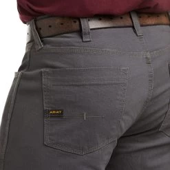 Ariat Rebar Pants: Men's 10030250 Rebar Grey Rebar M4 Low Rise DuraStretch Stackable Straight Leg Pant 9 Ariat Rebar Pants: Men's 10030250 Rebar Grey Rebar M4 Low Rise DuraStretch Stackable Straight Leg Pant -Work Clothes Discount Store s20 mns work 10030250 detail03 1