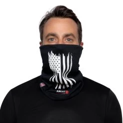 Ariat FR Gaiter: 10036644 Black PowerDry Polartec Neck/Face Gaiter