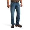 Ariat Rebar Jeans: Men's 10039288 Edgewood Rebar M5 Basic Stackable Straight Leg Jeans -Work Clothes Discount Store s22 mns work 10039288 front