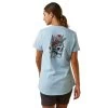 Ariat Rebar Shirts: Women's 10043848 Clearsky CottonStrong Roughneck Graphic T-Shirt