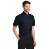 Port Authority Shirts: Men's Classic Navy S500T CNV Short Sleeve Twill Shirt -Work Clothes Discount Store s500t classicnavy model 3q 082018