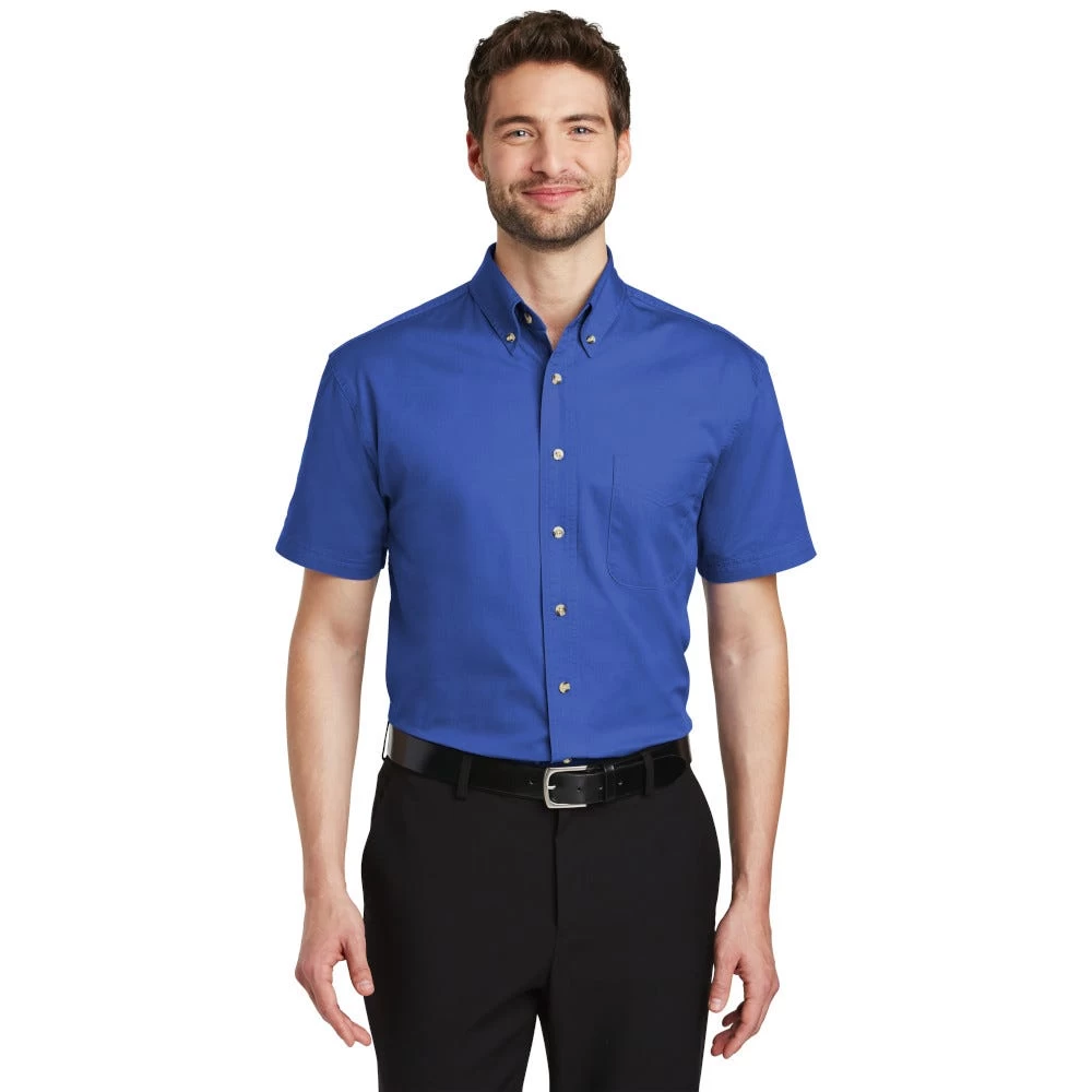 Port Authority: Men's Faded Blue S500T FDB Short Sleeve Twill Pocket Shirt 5 Port Authority: Men's Faded Blue S500T FDB Short Sleeve Twill Pocket Shirt - Image 3