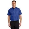Port Authority Shirts: Men's Royal Blue Short Sleeve Shirt S508 RYL -Work Clothes Discount Store s508 royalclassicnavy model front