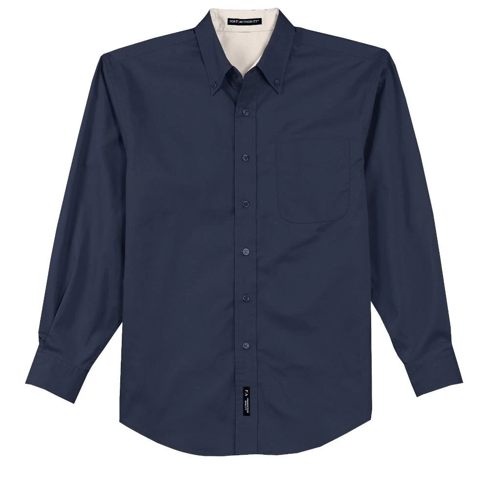 Port Authority Shirts: Men's Navy S608 NVY Easy Care Woven Shirt 7 Port Authority Shirts: Men's Navy S608 NVY Easy Care Woven Shirt - Image 5