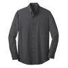 Port Authority Shirt: Men's S640 SB Soft Black Crosshatch Easy Care Shirt 2 Port Authority Shirt: Men's S640 SB Soft Black Crosshatch Easy Care Shirt -Work Clothes Discount Store s640 softblack flat front 060912