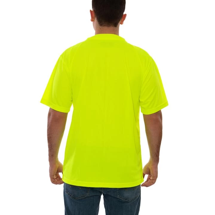 Tingley Shirts: Men's S75002 Fluorescent Yellow Enhanced Visibility Short Sleeve T-Shirt 4 Tingley Shirts: Men's S75002 Fluorescent Yellow Enhanced Visibility Short Sleeve T-Shirt - Image 2