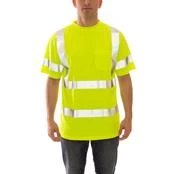 Tingley Shirts: Men's S75322 High Visibility Lime Job Sight Short Sleeve Work Shirt 5 Tingley Shirts: Men's S75322 High Visibility Lime Job Sight Short Sleeve Work Shirt - Image 3