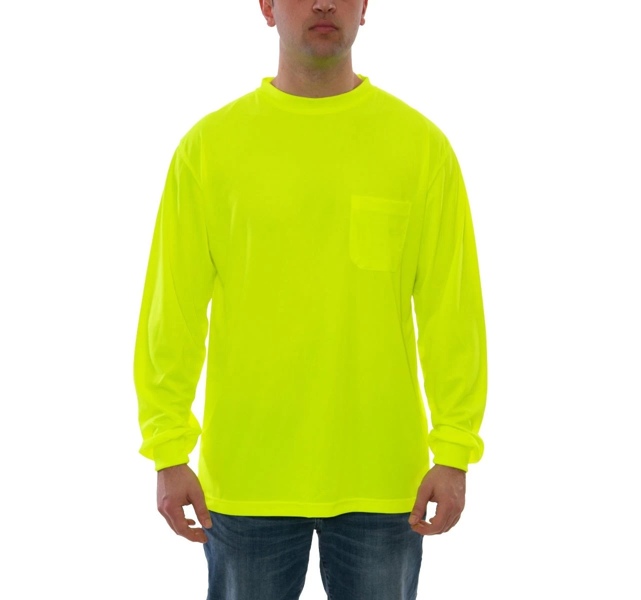Tingley Shirts: Men's S75502 Fluorescent Yellow Enhanced Visibility Long Sleeve Shirt 3 Tingley Shirts: Men's S75502 Fluorescent Yellow Enhanced Visibility Long Sleeve Shirt
