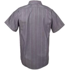 Red Kap Shirts: Men's SP24 CR Grey Stripe Uniform Work Shirt -Work Clothes Discount Store sp24ch2 redkapb 01