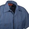 Red Kap Shirts: Men's SP24 EX Industrial Blue Striped Work Shirt 2 Red Kap Shirts: Men's SP24 EX Industrial Blue Striped Work Shirt -Work Clothes Discount Store sp24ex9 redkapcd 01