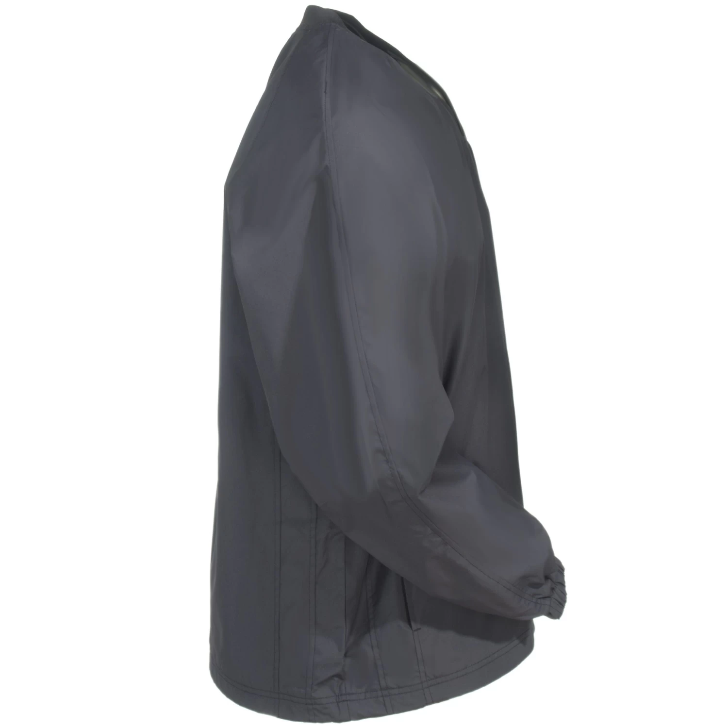 Sport-Tek Shirts: Men's JST72 GGY V-Neck Graphite Grey Raglan Wind Shirt 6 Sport-Tek Shirts: Men's JST72 GGY V-Neck Graphite Grey Raglan Wind Shirt - Image 4