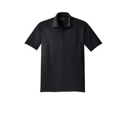 Sport-Tek Shirts: Men's ST650 BLK Black Moisture-Wicking Micropique Polo Shirt 12 Sport-Tek Shirts: Men's ST650 BLK Black Moisture-Wicking Micropique Polo Shirt -Work Clothes Discount Store st650 black flat front