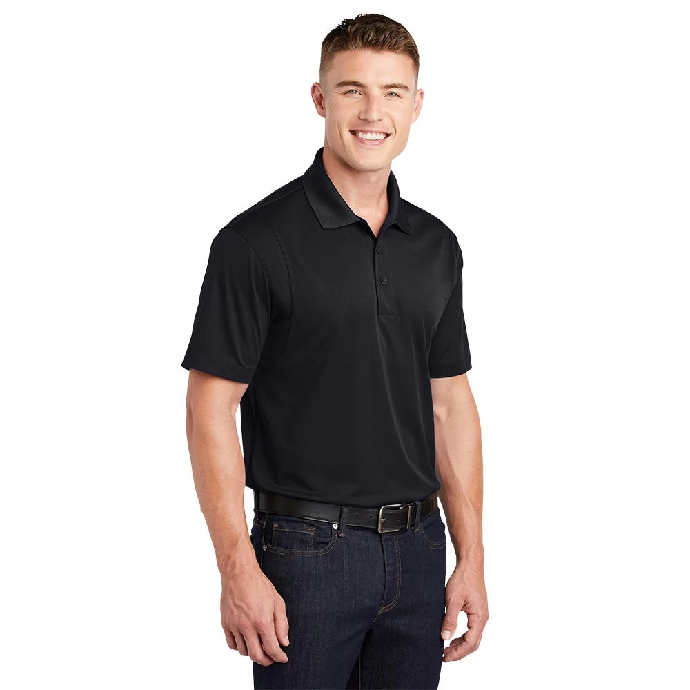 Sport-Tek Shirts: Men's ST650 BLK Black Moisture-Wicking Micropique Polo Shirt 5 Sport-Tek Shirts: Men's ST650 BLK Black Moisture-Wicking Micropique Polo Shirt - Image 3