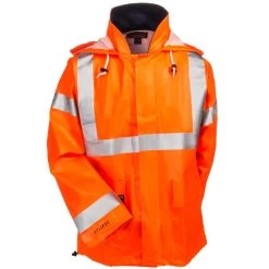 Tingley Jackets: Men's J44129 Orange High Vis FR Waterproof Eclipse Work Jacket -Work Clothes Discount Store tingley c44129 short f 01