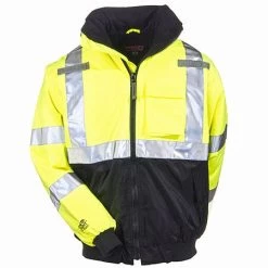 Tingley Jackets: Men's Hi-Vis Waterproof J26002 Bomber Jacket -Work Clothes Discount Store tingley j26002 f 01