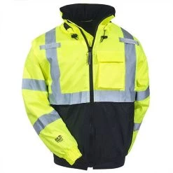 Tingley Jackets: Men's High-Visibility Waterproof J26112 Insulated Hooded Jacket -Work Clothes Discount Store tingley j26112 f 01