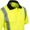 Tingley Shirts: Job Sight Class 2 High Vis Lime Men's S74022 Polo Shirt -Work Clothes Discount Store tingley s74022 cd 01
