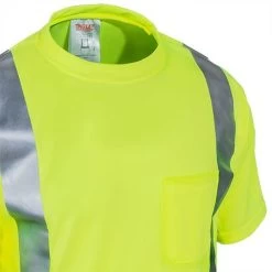 Tingley Shirts: Men's Lime Hi-Vis S75022 Short-Sleeve Tee Shirt -Work Clothes Discount Store tingley s75022 cd 01