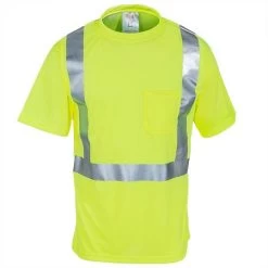 Tingley Shirts: Men's Lime Hi-Vis S75022 Short-Sleeve Tee Shirt