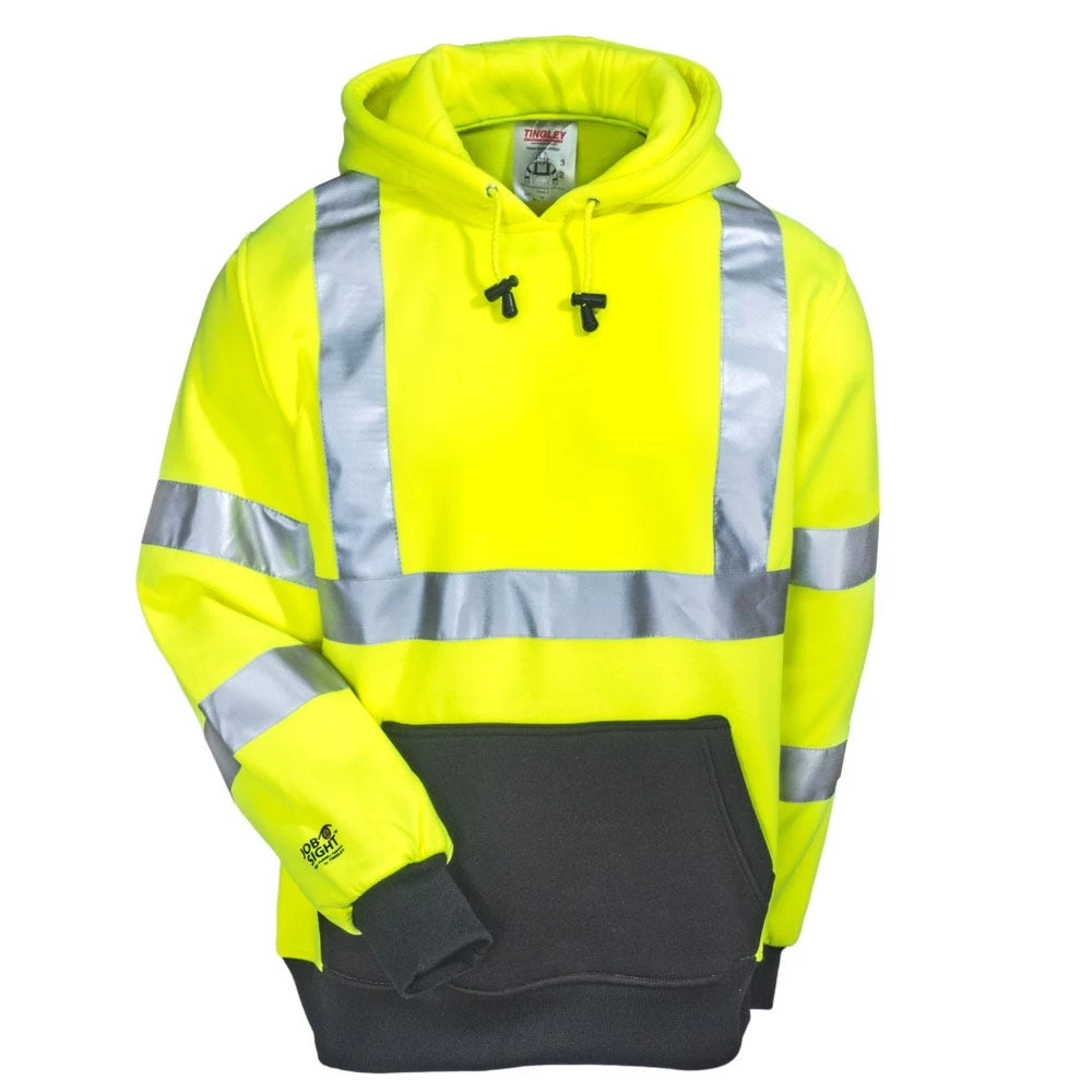 Tingley Sweatshirts: Men's S78322 Hi-Viz Yellow Job Sight Class 3 Pullover Hoodie 6 Tingley Sweatshirts: Men's S78322 Hi-Viz Yellow Job Sight Class 3 Pullover Hoodie - Image 4