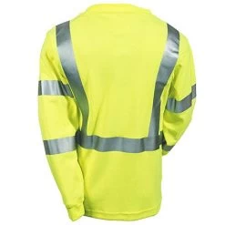 Tingley Shirts: Men's High-Visibility Yellow Flame-Resistant S85522 Safety Tee Shirt -Work Clothes Discount Store tingley s85522 b 01
