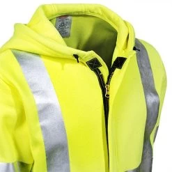Tingley Sweatshirts: Men's High-Visibility S88122 Flame-Resistant Hooded Sweatshirt -Work Clothes Discount Store tingley s88122 cd 01