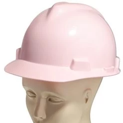 MSA Hard Hats: Women's Pink 454 495862 V Guard Hard Hat -Work Clothes Discount Store v guard dp54 pink p 01