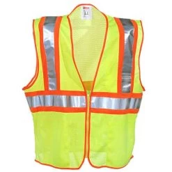 Tingley Vests: Unisex Neon Green Two-Tone V70642 High-Visibility Work Vest