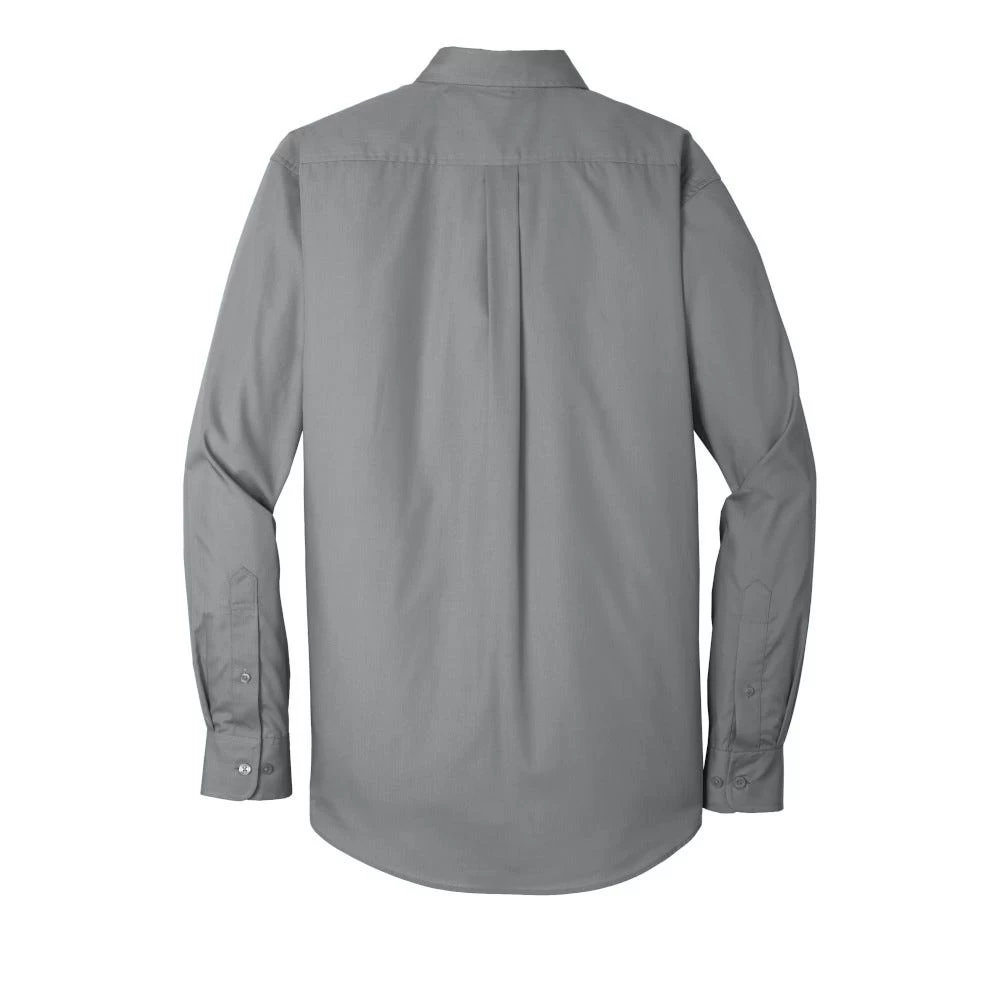 Port Authority Shirts: Men's Gusty Grey W100 GGY Carefree Poplin Shirt 8 Port Authority Shirts: Men's Gusty Grey W100 GGY Carefree Poplin Shirt - Image 6