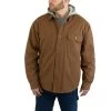 Wolverine Shirts: Men's W1203890 231 Brown Hooded Overman Shirt Jacket -Work Clothes Discount Store w1203890 231